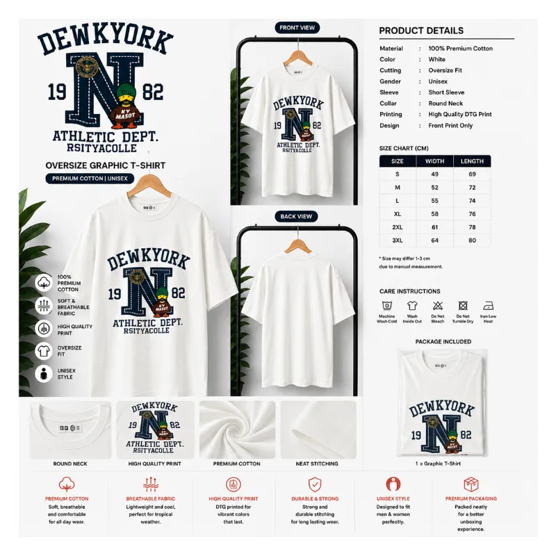 DEWKYORK Oversize Graphic T-Shirt thumbnail 2