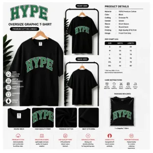 HYPE Oversize Graphic T-Shirt