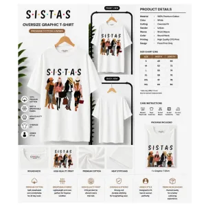 SISTAS Oversize Graphic T-Shirt