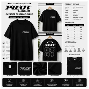 PILOT OVERSIZE GRAPHIC T-SHIRT