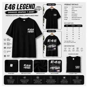 BMW E46 Oversize Graphic T-Shirt