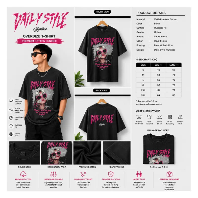 Daily Style Oversize T-Shirt thumbnail 2