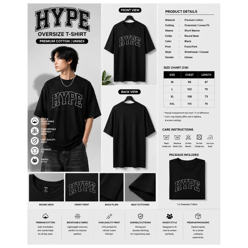 HYPE Oversize T-Shirt thumbnail 2