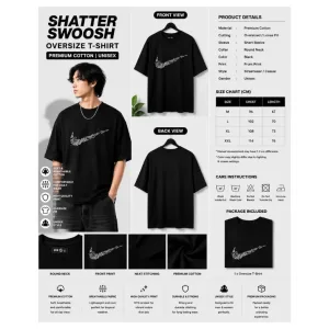 Shatter Swoosh Oversize T-Shirt