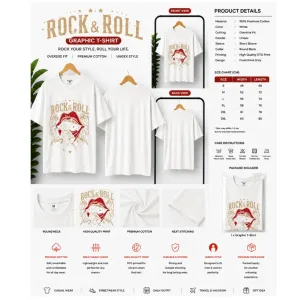 Rock & Roll Graphic T-Shirt