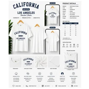 California Los Angeles Graphic T-Shirt