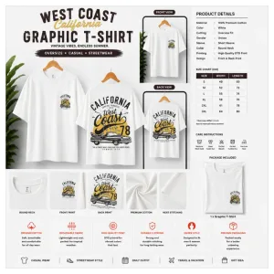 California West Coast 78 Graphic T-Shirt