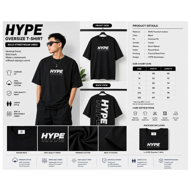 HYPE Oversize T-Shirt thumbnail 2