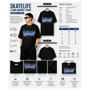 Skatelife Flame Graphic T-Shirt