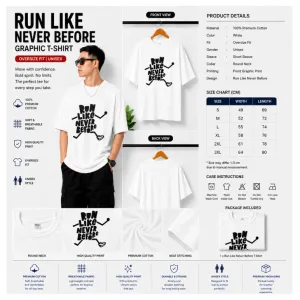 RUN LIKE NEVER BEFORE Graphic T-Shirt