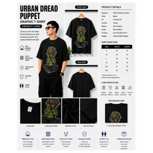 Urban Dread Puppet Graphic T-Shirt