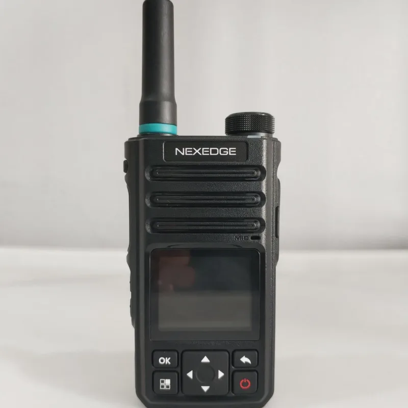 NEXEDGE NX328 Android 8 Keypad Zello 4g Lte Jaringan Kad Tunggal Radio Tangan Hitam Talkie Walkie Audio Amplifier Set dengan Bateri 5200mAh & Bluetooth V3.0 Elektronik