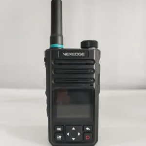 NEXEDGE NX328 Android 8 Keypad Zello 4g Lte Jaringan Kad Tunggal Radio Tangan Hitam Talkie Walkie Audio Amplifier Set dengan Bateri 5200mAh & Bluetooth V3.0 Elektronik