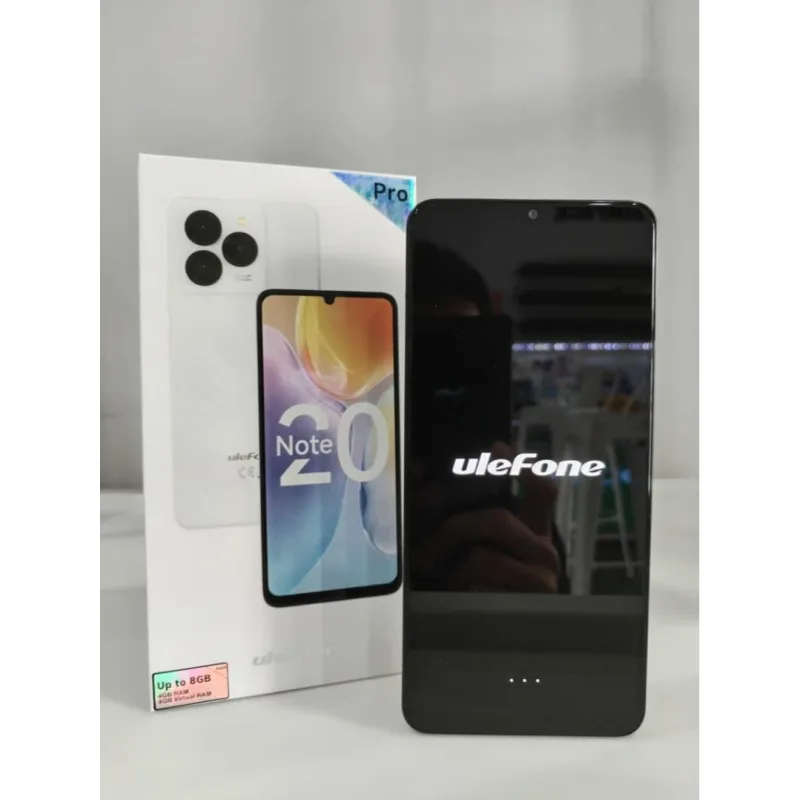 Ulefone Note 20 Pro 4G Android 14 LTE 6.75 inch HD Big Size Screen 8GB RAM +128GB ROM 6000mAH Battery Besar Black free SIMCARD sebulan 400GB Smartphone Speaker Touch Handphone