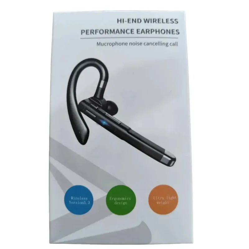 Hi-End Wireless Bluetooth Earphone Noise Cancellation Ultra Light Weight Audio Mic untuk Pengalaman Audio Lebih Baik dan Komunikasi Jelas