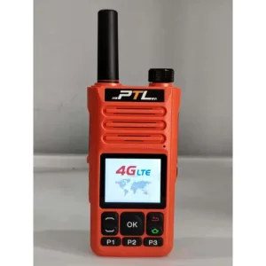 PTL-9 OREN ATAU BIRU Zello 4g Lte Radio Tangan Hitam dengan Bateri 6800mAh Bluetooth V3.0 & Komunikasi Zello Ptt Audio Walkie Talkie