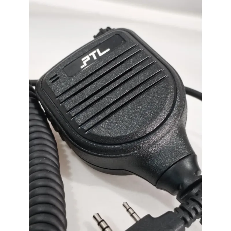 PTL WAYAR MIC 2PIN K TYPE PTL850 Walkie Talkie untuk Komunikasi Jarak Jauh dengan Kabel Spiral Port 2PIN Audio Berkualiti Tinggi thumbnail 2