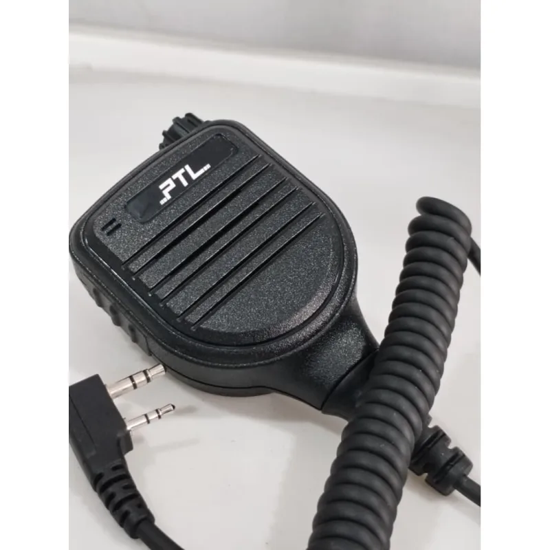 PTL WAYAR MIC 2PIN K TYPE PTL850 Walkie Talkie untuk Komunikasi Jarak Jauh dengan Kabel Spiral Port 2PIN Audio Berkualiti Tinggi thumbnail 3
