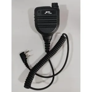 PTL WAYAR MIC 2PIN K TYPE PTL850 Walkie Talkie untuk Komunikasi Jarak Jauh dengan Kabel Spiral Port 2PIN Audio Berkualiti Tinggi