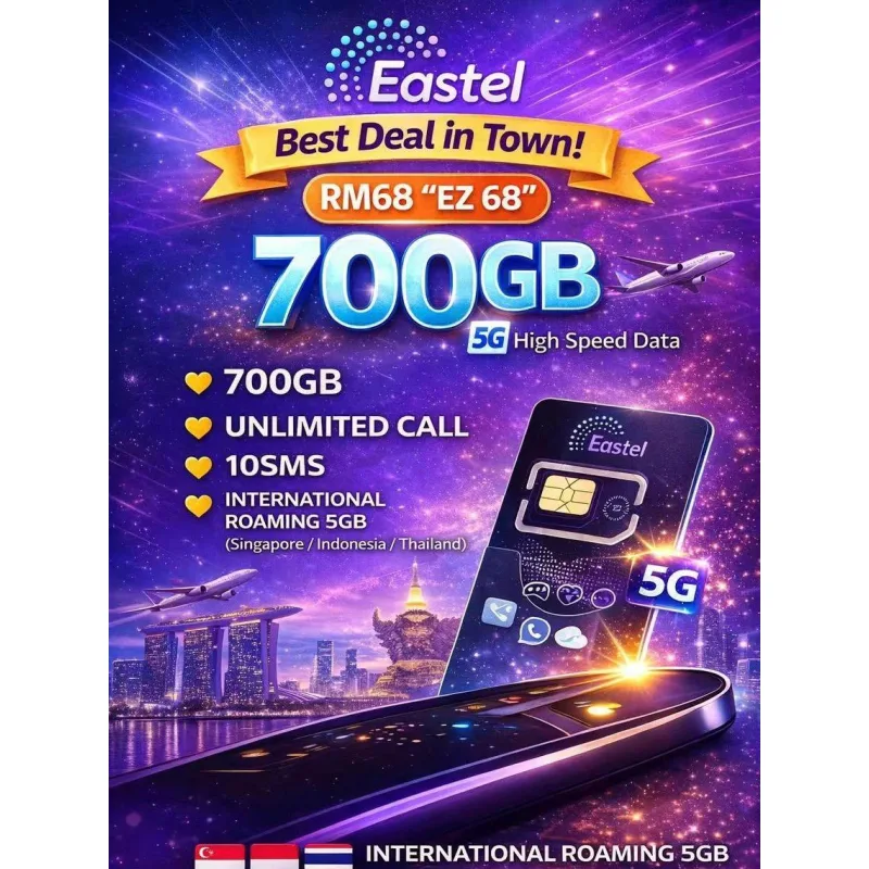 EASTEL CARD SAJE [UMOBILE LINE] SIMCARD PREPAID HIGH SPEED HOTSPOT HARGA SIMCARD SAJE BEST VALUE Phone Phone thumbnail 4