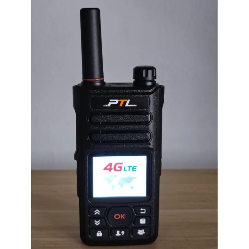 PTL10 Android 5 atau 8 Zello (TAK ADA CAJ DUDUK)Bluetooth Wifi Walkie Talkie Audio Plastik Elektronik Bergerak Pemancu SIM Kad Radio Set dengan 6800mAh Bateri dan 5W-10W Kuasa Keluaran