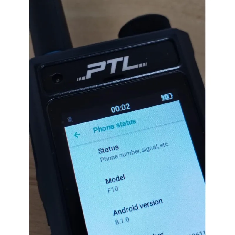 PTL F10 Android 8 Tourch Screen Zello Bluetooth Wifi Walkie Talkie 4G Telefon Bimbit Audio Talk Plastik Berportabel Set Radio Tanpa Wayar dengan Skrin Sentuh thumbnail 2