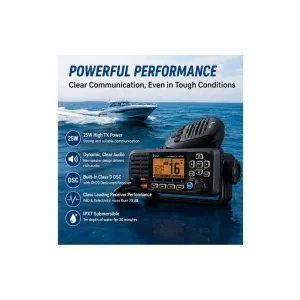 ICOM IC-M330GE Marine Radio GPS Built In VHF Boat Radio Waterproof IPX7 Made In Japan