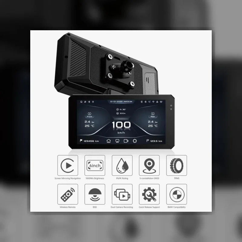 JADO S6 CarPlay Motorcycle Riding Navigation System Automotive thumbnail 4