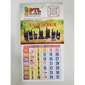 PTL KALENDER PTL 2026 size paling kecik Office Stationery dengan ciri-ciri unik dan saiz yang sesuai untuk kegunaan pejabat.