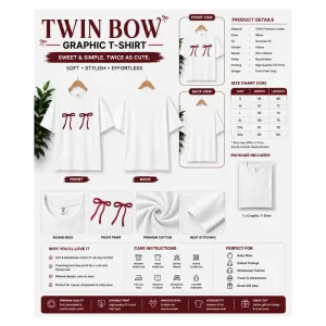 Twin Bow Graphic T-Shirt
