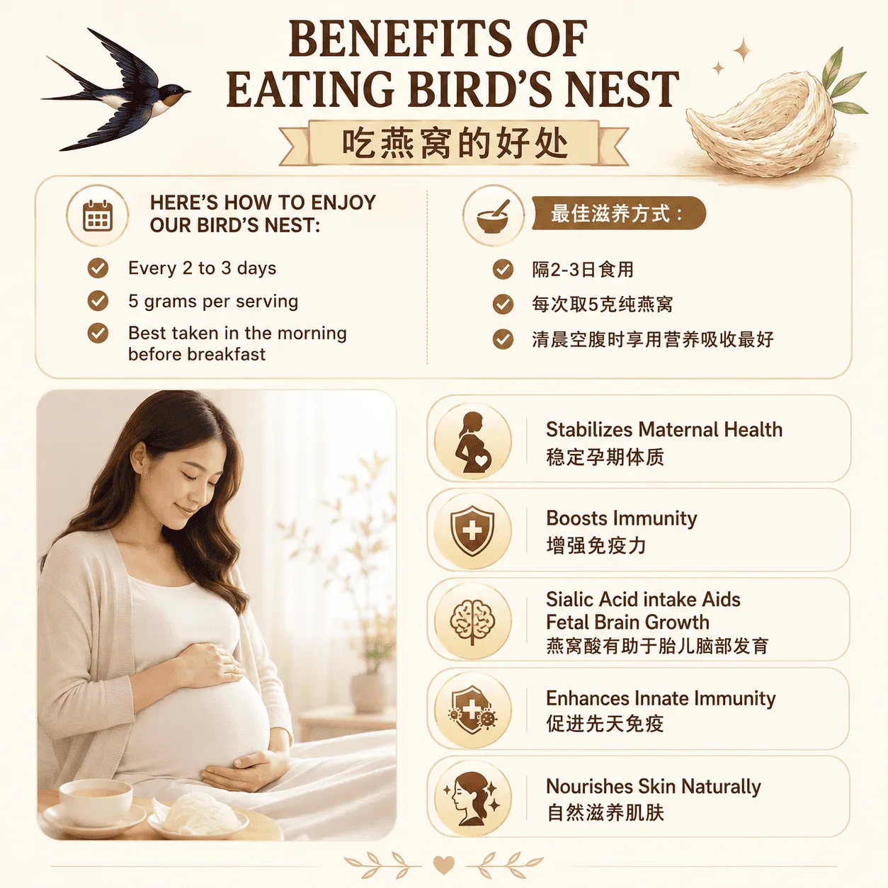 Classic Golden Bird’s Nest 100g | Natural Cup Shape Premium Swallow Nest thumbnail 3