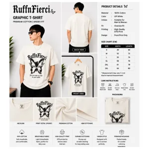 RuffnFierci Oversize Graphic T-Shirt