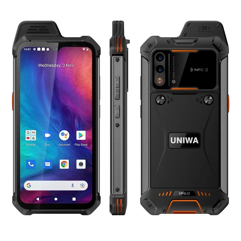 UNIWA W888 IP68Waterproof 4G LTE POC WALKIE TALKIE ZELLO (Android 11 Smartphone )MT6765-4+64 2WSpeaker NFC FREE SHIPPING Audio Wireless