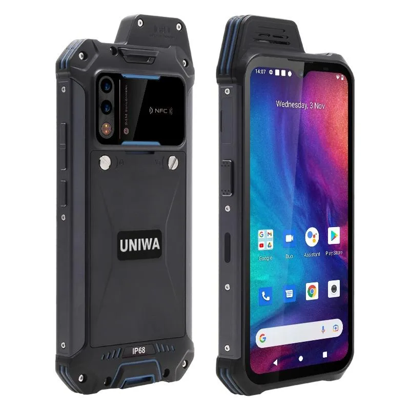 UNIWA W888 IP68Waterproof 4G LTE POC WALKIE TALKIE ZELLO (Android 11 Smartphone )MT6765-4+64 2WSpeaker NFC FREE SHIPPING Audio Wireless thumbnail 2
