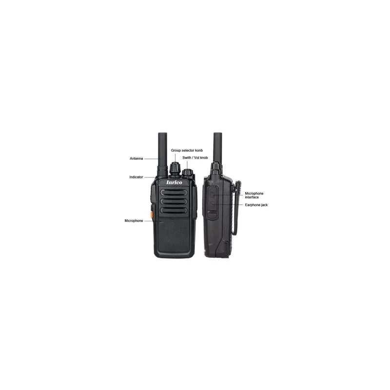 Inrico T526 Smart Global Zello Walkie Talkie + Stereo Speaker IP54 Waterproof READYSTOCK Europe Modal Audio dengan Bluetooth BT4.2 dan Bateri 5000mAh thumbnail 4