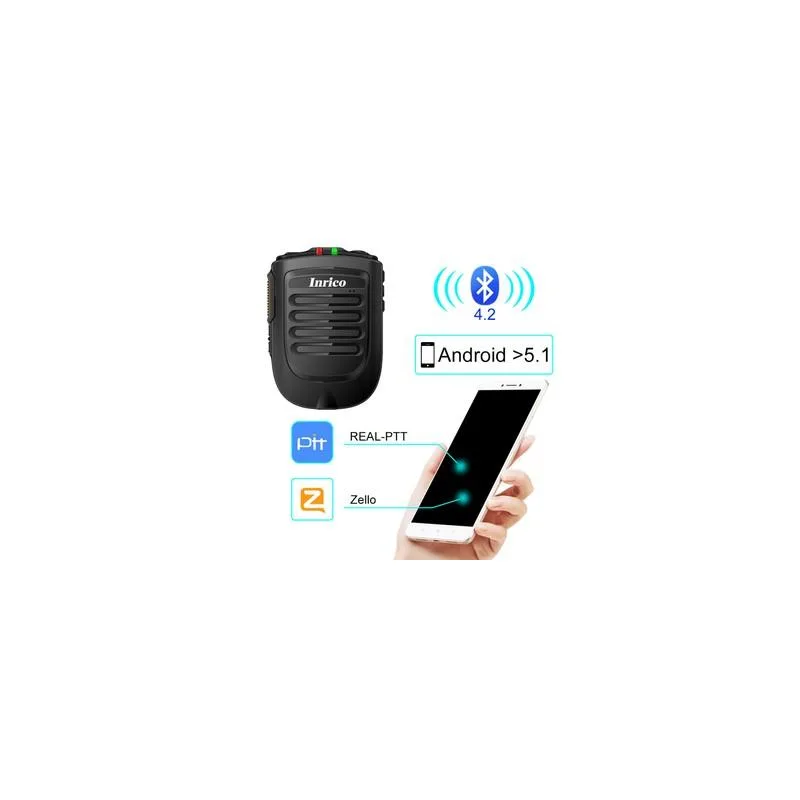INRICO/VTESPING Wireless Bluetooth B01 PPT Zello Microphone Speaker for Radio and Android Phone ZELLO Walkie Talkie Audio thumbnail 4