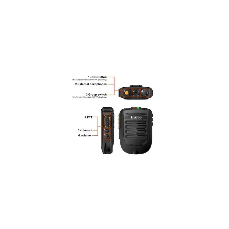 INRICO/VTESPING Wireless Bluetooth B01 PPT Zello Microphone Speaker for Radio and Android Phone ZELLO Walkie Talkie Audio thumbnail 2