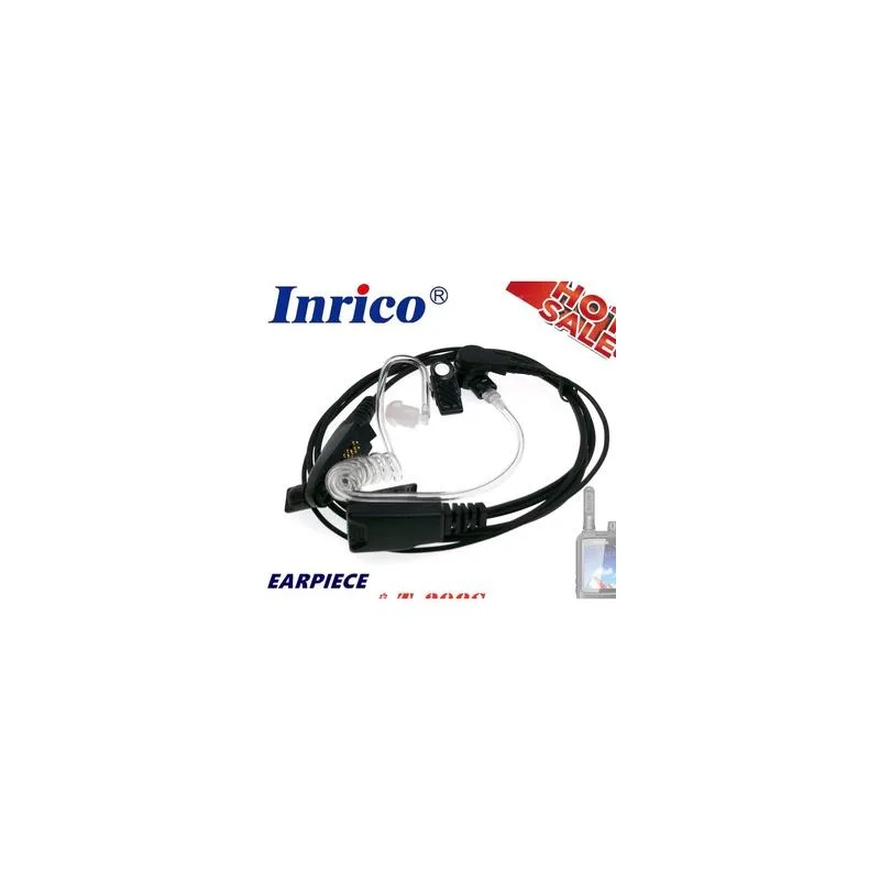 INRICO EARPIECE T298S T320 S100 S200 ZELLO TALKIE Security - Penjana Suara Jelas dengan Ciri Menghalang Bising Saiz 25x25cm Bahan Plastik thumbnail 2