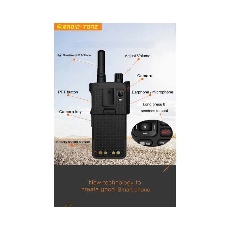 Radio-Tone-RT4 4G LTE Zello Wifi Walkie Talkie Android NEW Modal thumbnail 2