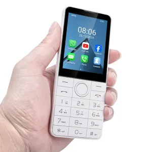 Telefon DOOV F22 Keypad Android 13 Playstore Slim Big Function NO Camera Ringgan/Light - Hitam - Speaker, Mic Mobile Phones Touch White Smartphone