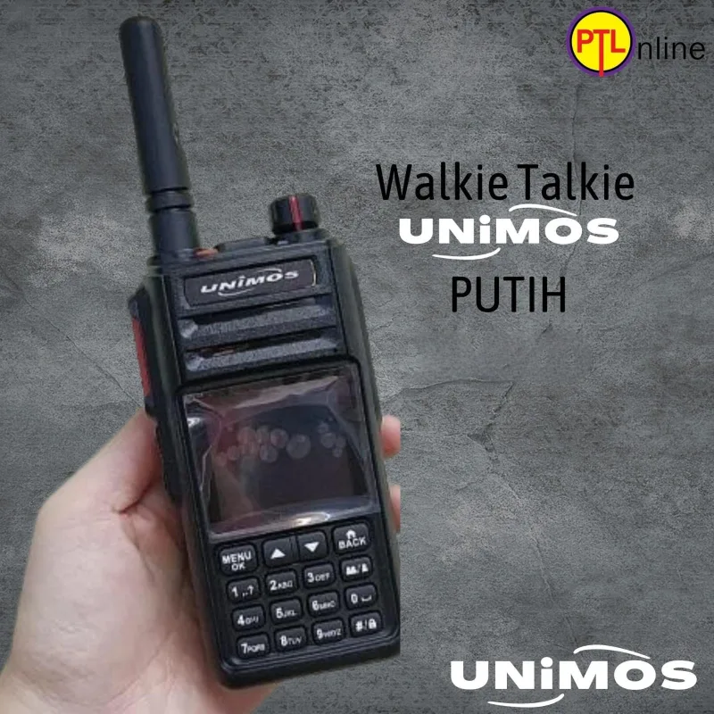 UNIMOS Walkie Talkie Baru Set Hijau Merah Kuning Putih Kualiti Tinggi untuk Aktiviti Outdoor thumbnail 2