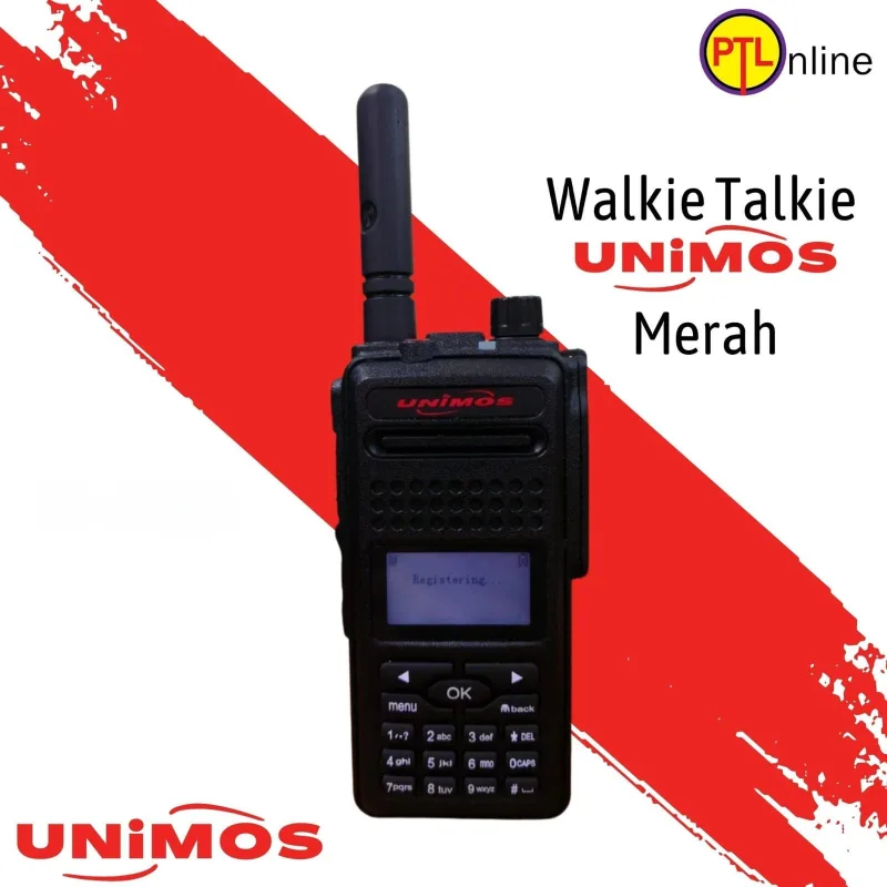 UNIMOS Walkie Talkie Baru Set Hijau Merah Kuning Putih Kualiti Tinggi untuk Aktiviti Outdoor thumbnail 4