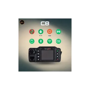 Nexptt C8 4G POC Mini Car Talkie Mic No Torch Screen Zello Bunyi Semua Bagi Portable Walkie Audio Device Radio Set dengan Bluetooth & 5.1.0 Zello