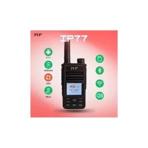 TYT IP77 Zello poc Bluetooth Wifi Walkie Talkie 4G Talk Radio Set dengan Bateri 4200mAh & Jaminan Pengedar untuk Penggunaan Luar