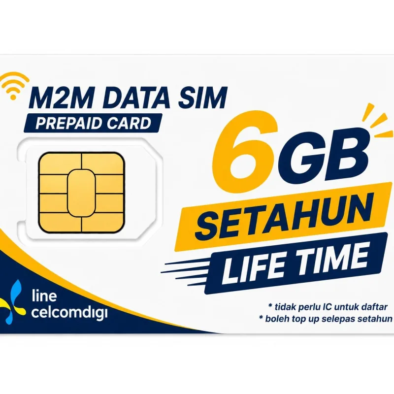 DATA 12GB atau 6GB terus pakai 1 tahun ONEXOX celcomdigi SIMKAD SETAHUN Prepaid Simcard Zello Walkie Talkie Tahan Lama Data Banyak Besar Mobile Phone Accessories Internet thumbnail 2