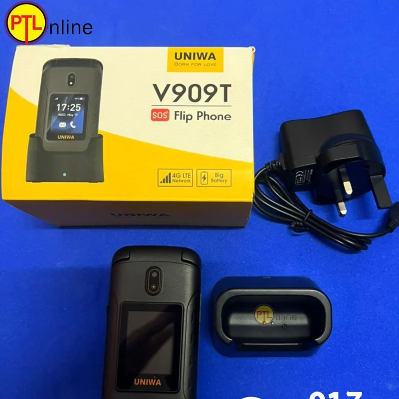 UNIWA V909T 2.8 Inches Double Screen VoLTE Flip 4G Feature Phone