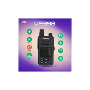 VTESPING/KOLEEJ vp398 4G WIFI Bluetooth ZELLO WCDMA Radio untuk Pengangkutan dengan Bateri 5200mAh dan Sistem Operasi Android 5.1.1 - Walkie Talkie Audio Device Siap Stok