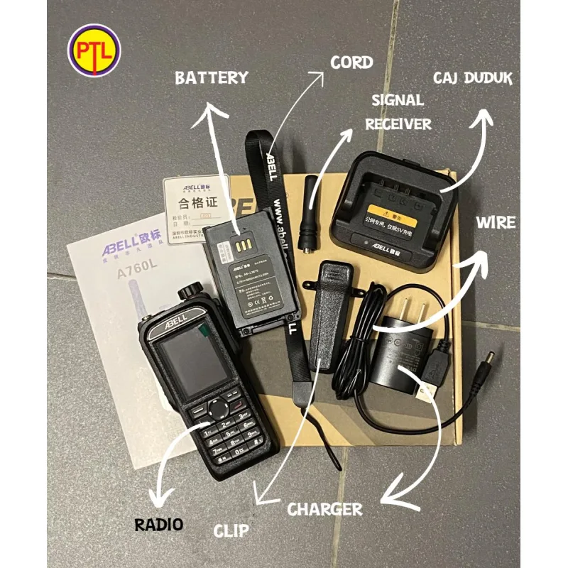ABELL A760L Walkie Talkie 4G Dengan Jangkauan Terhadap Semua IP67 Tahan Debu & Air Platform Wifi Qualcomm MSM8909 CPU Quad-core 1.0GHz Sistem 4GB eMMC + 1GB LPDDR3 OS Android 5.... thumbnail 2