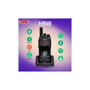 Talkpod N58 Walkie Talkie EU Versi Wifi Bluetooth Telefon Bimbit GPS Gloness Beidou Skrin Sentuh 2.4 Inci Android 9.0 SIM GSM Headset Jaringan Dua Arah Radio Audio Tanpa Way 320...
