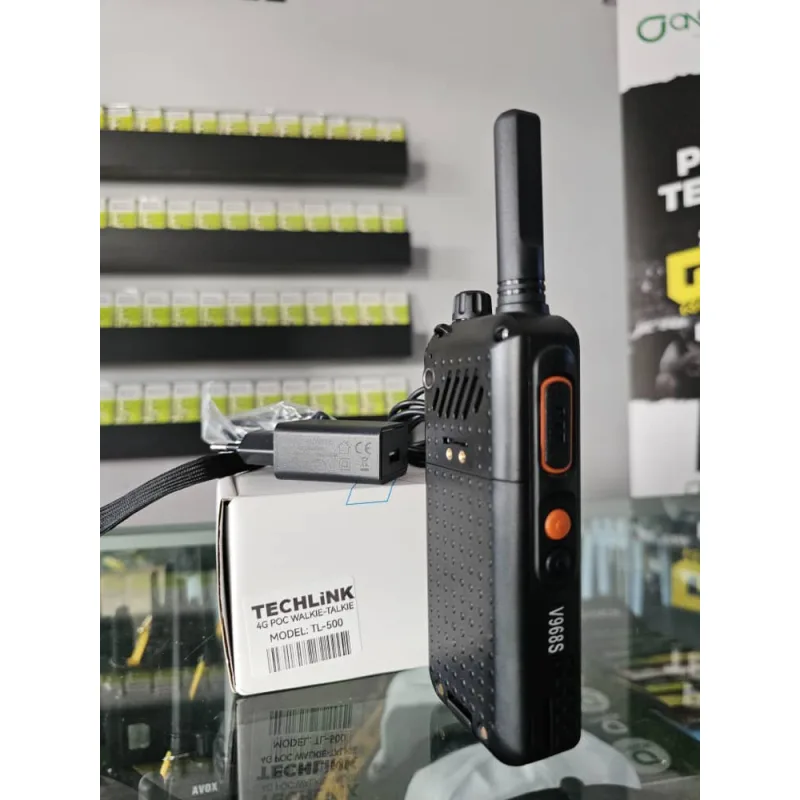 Talkie TECHLINK TL- 500 4G LTE Poc Radio 1GB RAM 8GB ROM Walkie Audio thumbnail 4